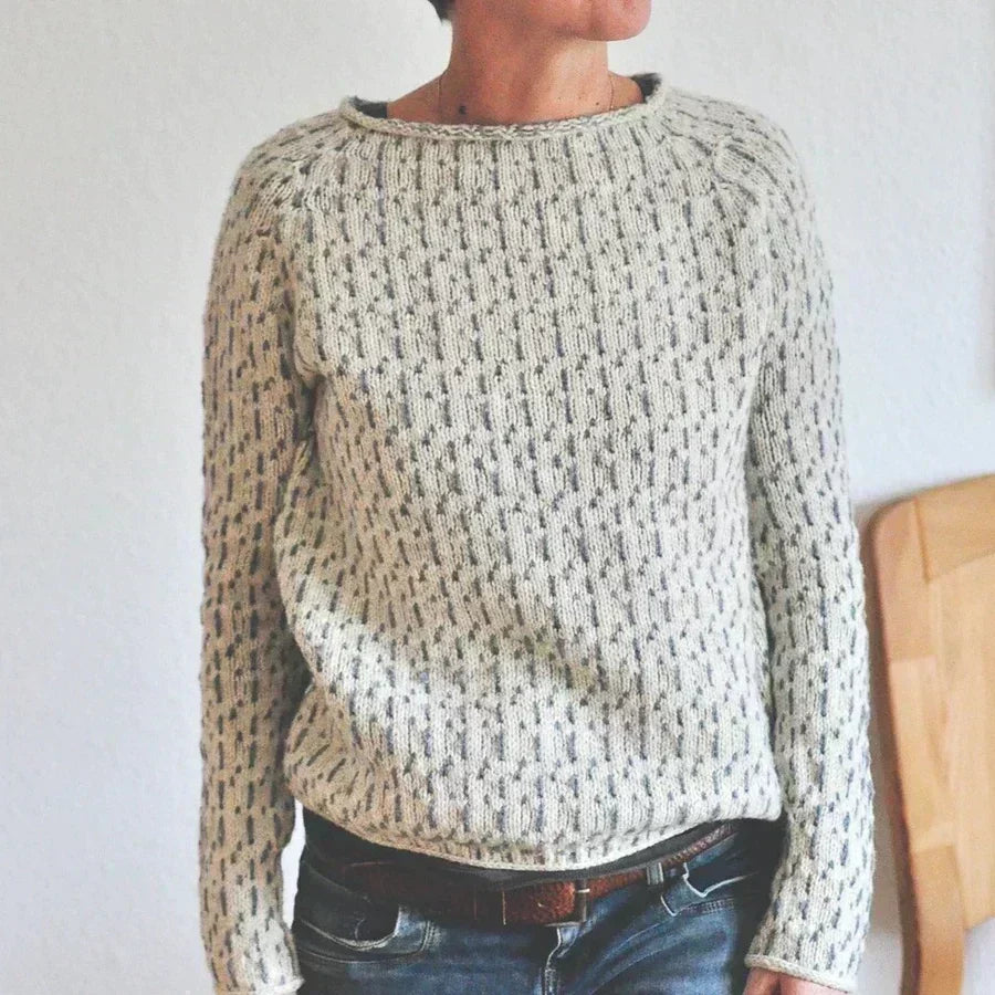 KRISTINE – COZY TEXTURED KNIT SWEATER
