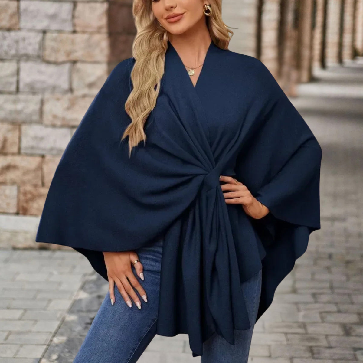 Silei | Elegant Poncho Sweater