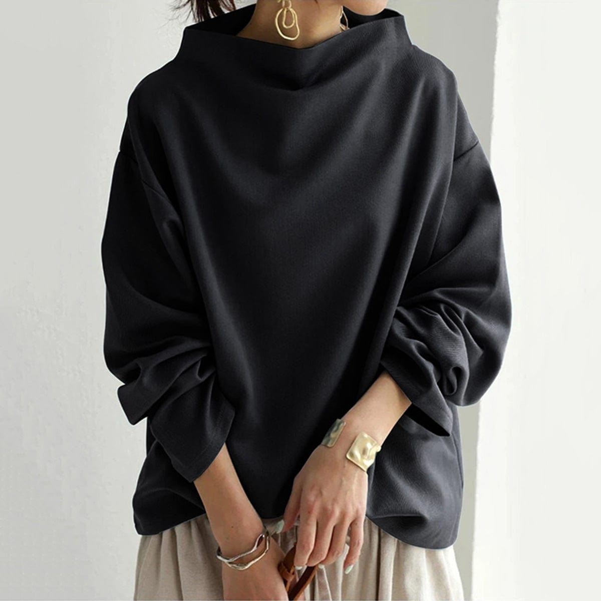 Elly | High-Neck Casual Top