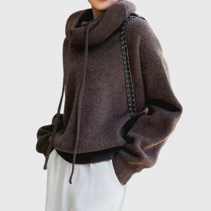 Marie | Cozy Knit Hoodie