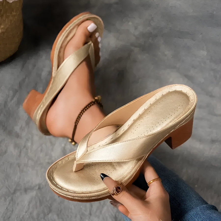 Geneva Elegant High-Heeled Mule
