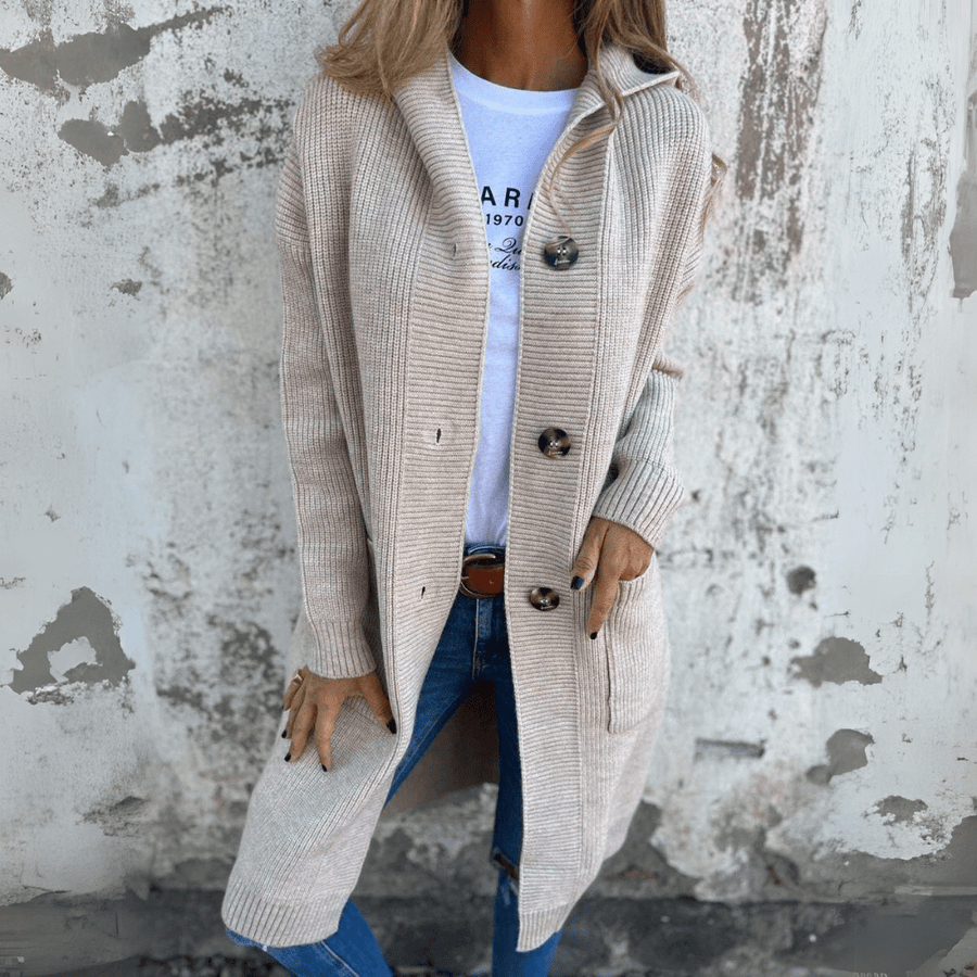 Lorène | Elegant Long Cardigan