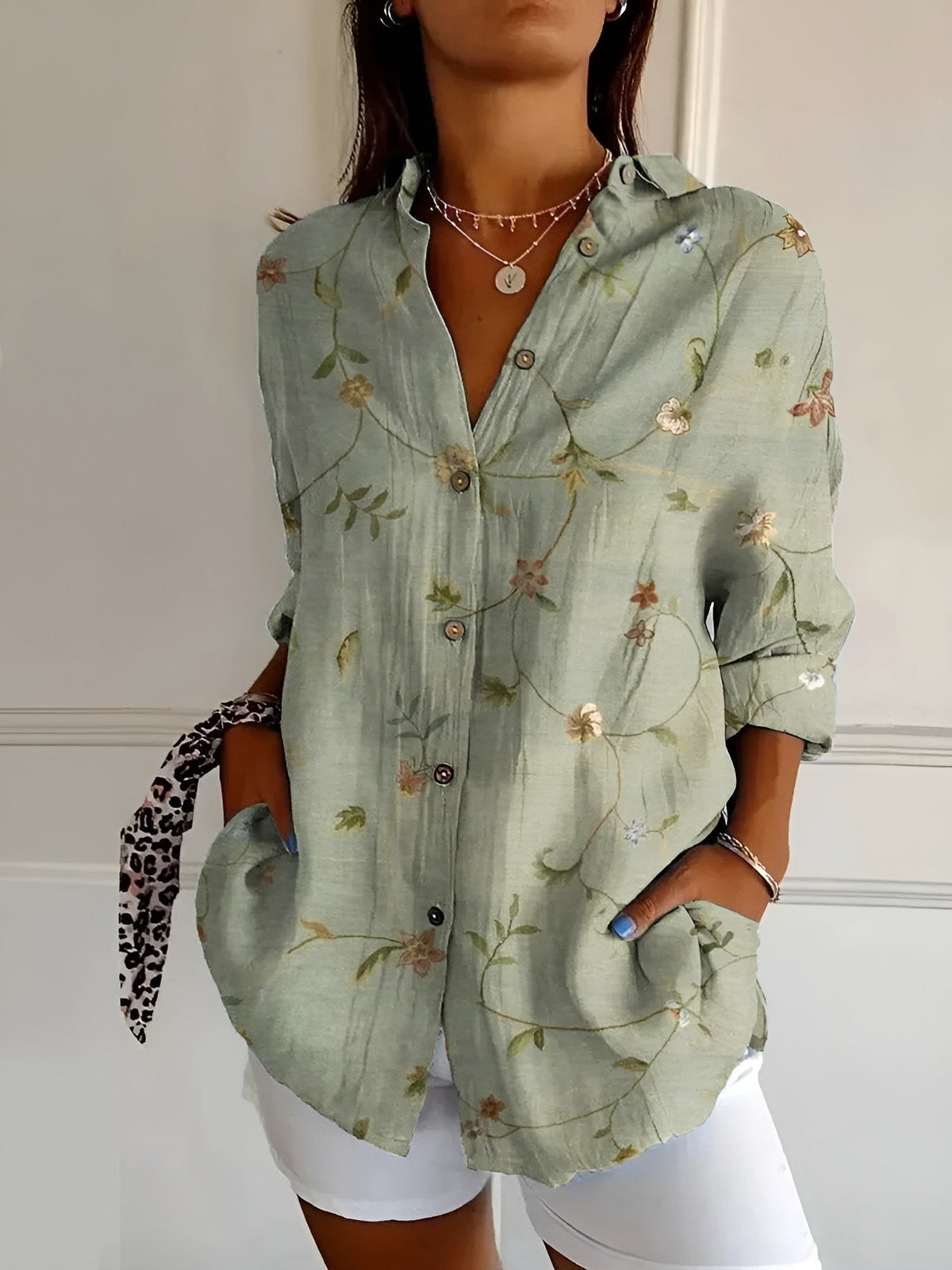 Avril | Chic Blouse with Whimsical Prints